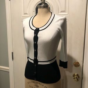 Black and white, white house black market sweater